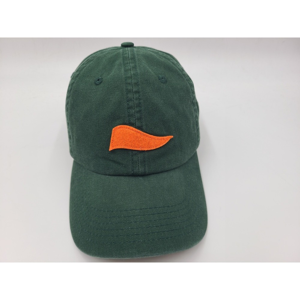 Niche Brand Flag Strapback Adjustable Hat Cap Casual Dad Men Women Green Orange